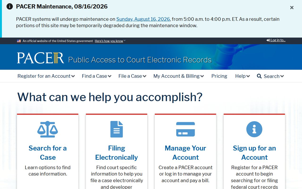 Suffolk criminal history federal PACER court records